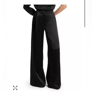 Wide Leg Satin Pants